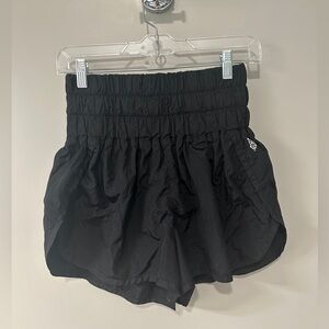 Black high rise free people shorts